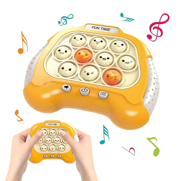 Musical Pop It Fidget Toy, Light and Sound Game with Multiple Levels, Electronic Sensory Push Bubble Toy, Orange, Ages 3+ (Random Color) Pack of 1 - Image 12