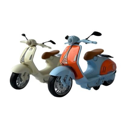 ItsyToys Toy Scooter with Light & Sound – DieCast Model for Kids 3+, Multicolor Mini Scooter for Decoration, Desk Decor & Pretend Play (Random Color)