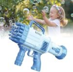 ItsyToys 45 Hole Automatic Bubble Gun Machine - High Output Bubble Maker Blower - Interactive Bubble Gun Toy for Kids - Fun Water Bubble Gun with Bubbles - Outdoor Play for Pranks and Parties - Image 3