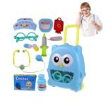 ItsyToys Doctor Set for Kids – Medical Trolley Playset for Boys & Girls Ages 3-5 | Fun Doctor Kit with Stethoscope, Syringe, Thermometer & More | Portable Wheeled Bag for Easy Storage - Image 4