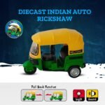 ItsyToys Indian Auto Rickshaw Die-Cast Model Toy – 3-Wheeler Miniature Tuk Tuk - Image 5