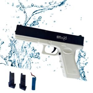 ItsyToys Electric Water Gun – Rechargeable Pichkari with High-Speed Motor & 30+ Feet Range – Powerful Water Gun Toy for Kids & Adults – Ideal for Holi, Pool, Beach & Outdoor Water Fun – Blue
