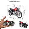 ItsyToys Bullet Classic 350 Motorcycle Scale Model 1:15 - Collectible Bike with Interchangeable Fuel Tanks - Image 2