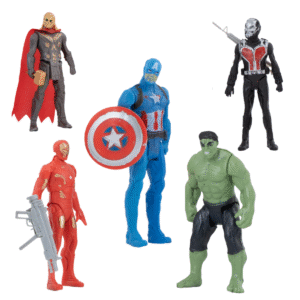 ItsyToys Superhero Twist & Move Toy Set - Superhero Action Figure Toys Superheroes Set, Toy for Kids for Babies - Multicolor Play Set (Set of 5 Action Figures)