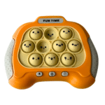 Musical Pop It Fidget Toy, Light and Sound Game with Multiple Levels, Electronic Sensory Push Bubble Toy, Orange, Ages 3+ (Random Color) Pack of 1