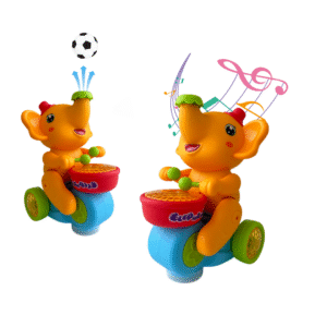 ItsyToys Musical Walking Elephant Toy with Levitation Ball, Flashing Lights, Drum Sound & Elephant Music – Interactive Battery-Operated Toy for Kids (3+ Years)