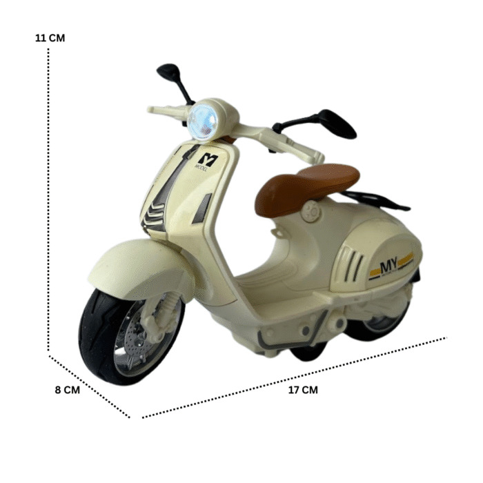 3 Detail Image 1 by 10 Scale scooter ItsyToys 1 10 Die-Cast Scooter Toy with Lights and Sound - Image 8
