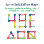ItsyToys Magnetic Blocks for Kids - Educational Building Blocks for Kids 3-14 Years - Enhances Creativity & STEM Learning - Includes Magnetic Sticks & Sturdy Pieces - Fun Toy for Boys & Girls - Image 4