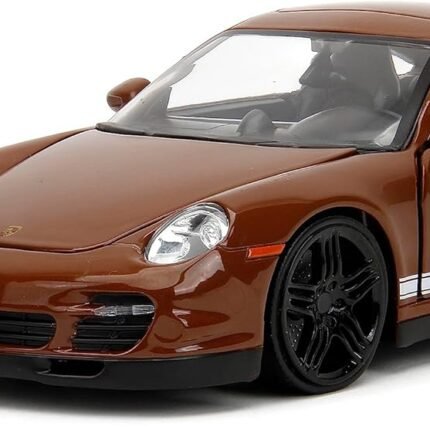Porsche 911 Turbo 1 24 Die-Cast with Brown Figure